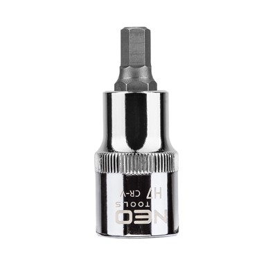 NEO TOOLS HEX nasadni bit, 1/2", H7 x 55 mm